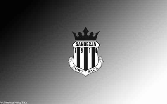 Sandecja z kartami kibica